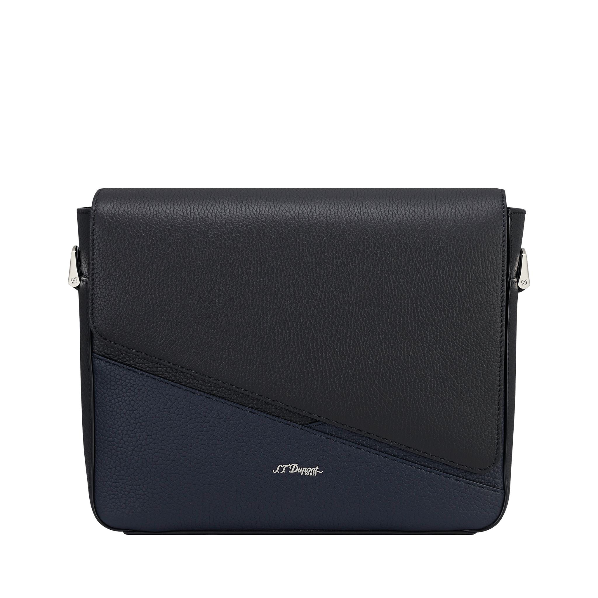 s.t. DUPONT dupont メンズ ビジネスバック デュポン ブラック ネオカプセル メッセンジャーバッグ ネイビー&ブラック | S.T.