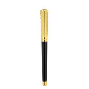 S.T. Dupont ブラック ゴールド 万年筆 18k S.T. Dupont Black and Gold Olympio Fountain Pen | Airline Intl