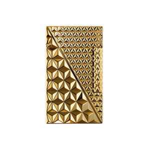 Ligne 2 small brushed yellow gold lighter - Luxury Lighter